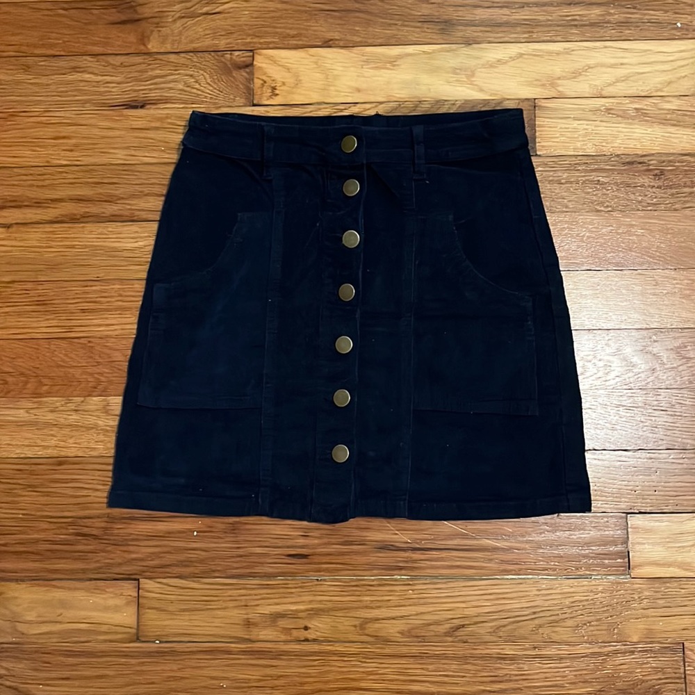 Altar’d State navy corduroy skirt